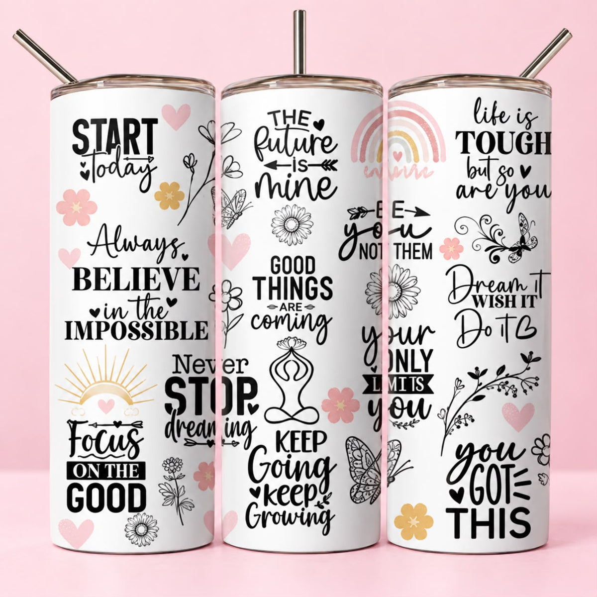 Motivational Quotes 20oz Tumbler