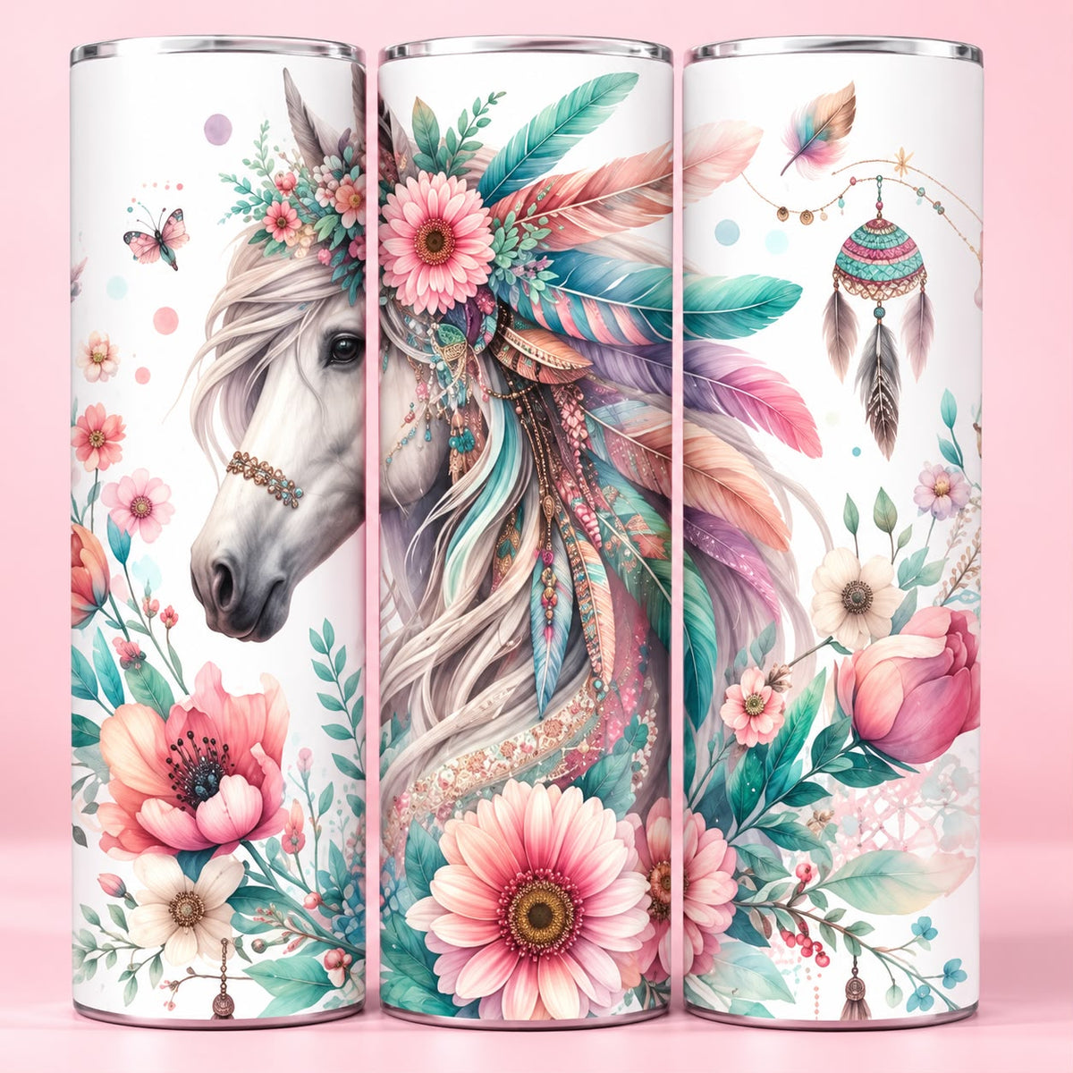 Boho Horse 20oz Tumbler
