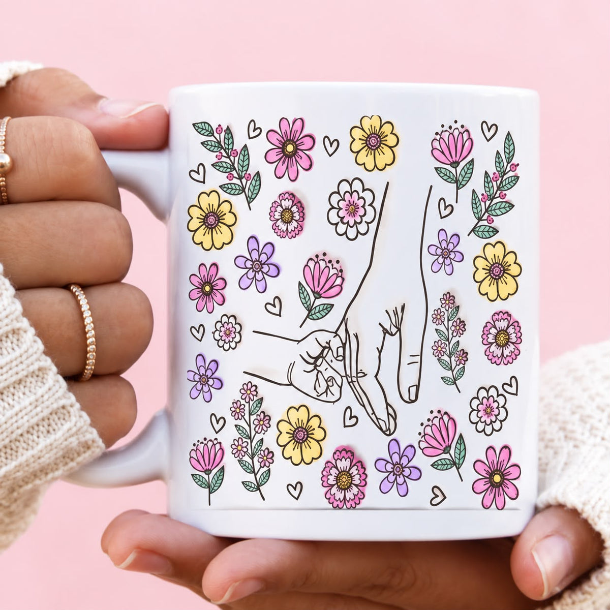 Floral 1 Hand Mug