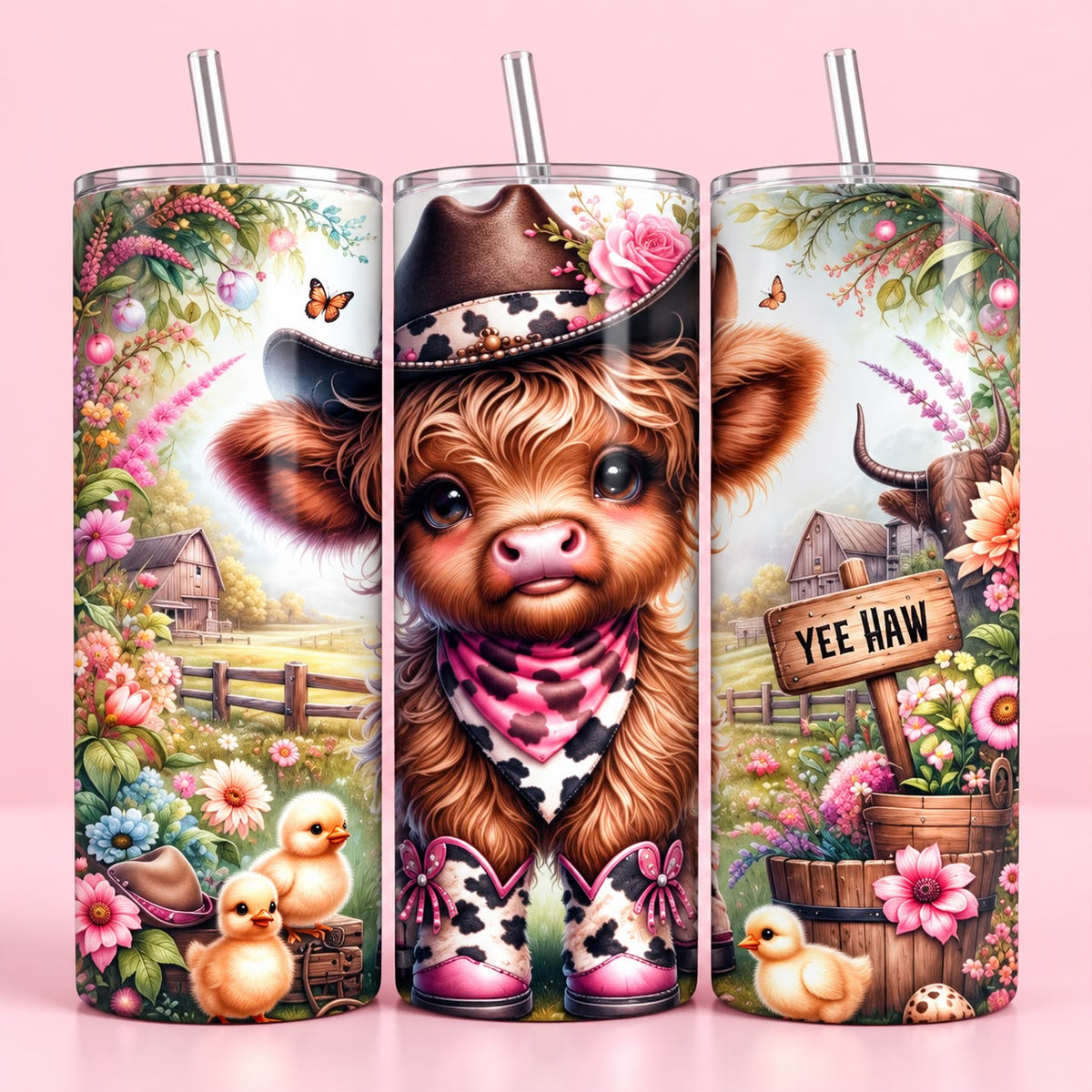 County Highland Cow 20oz Tumbler