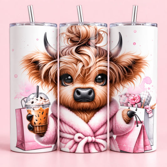 Sassy Highland Cow 20oz Tumbler