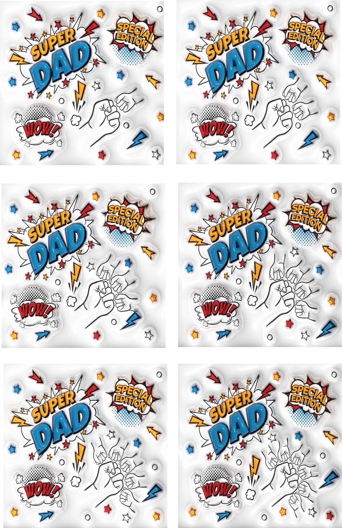 Super Dad 3D Effect Mug